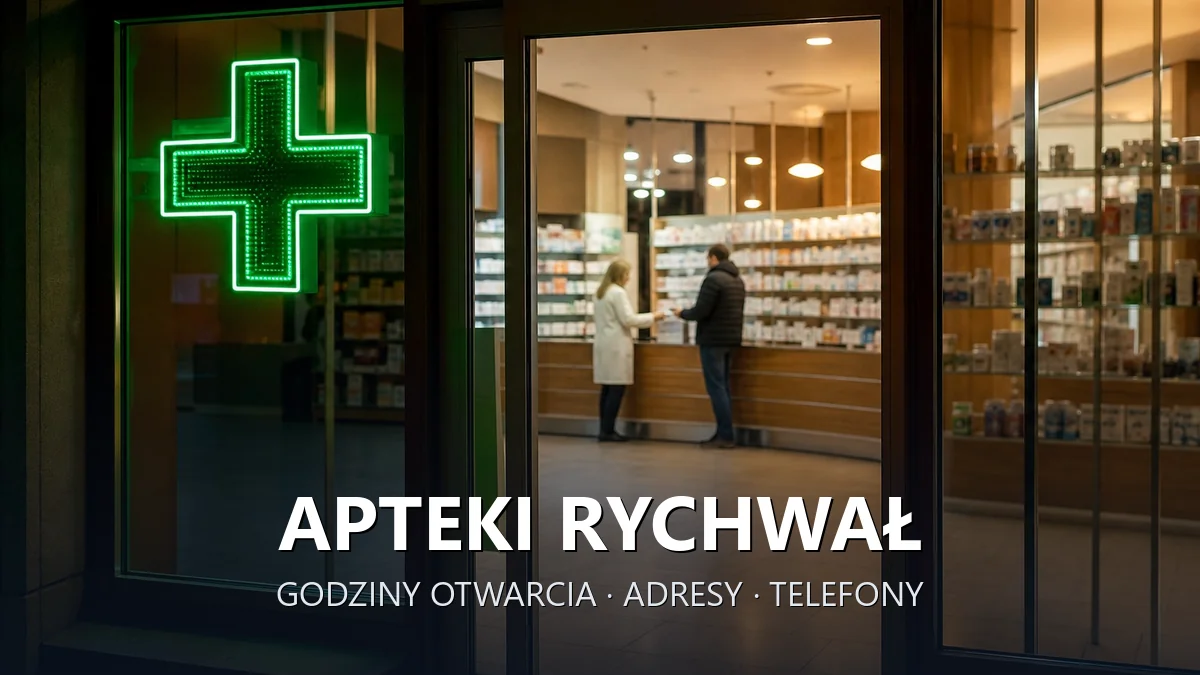 Apteki Rychwał, powiat koniński - adresy, telefony, godziny otwarcia