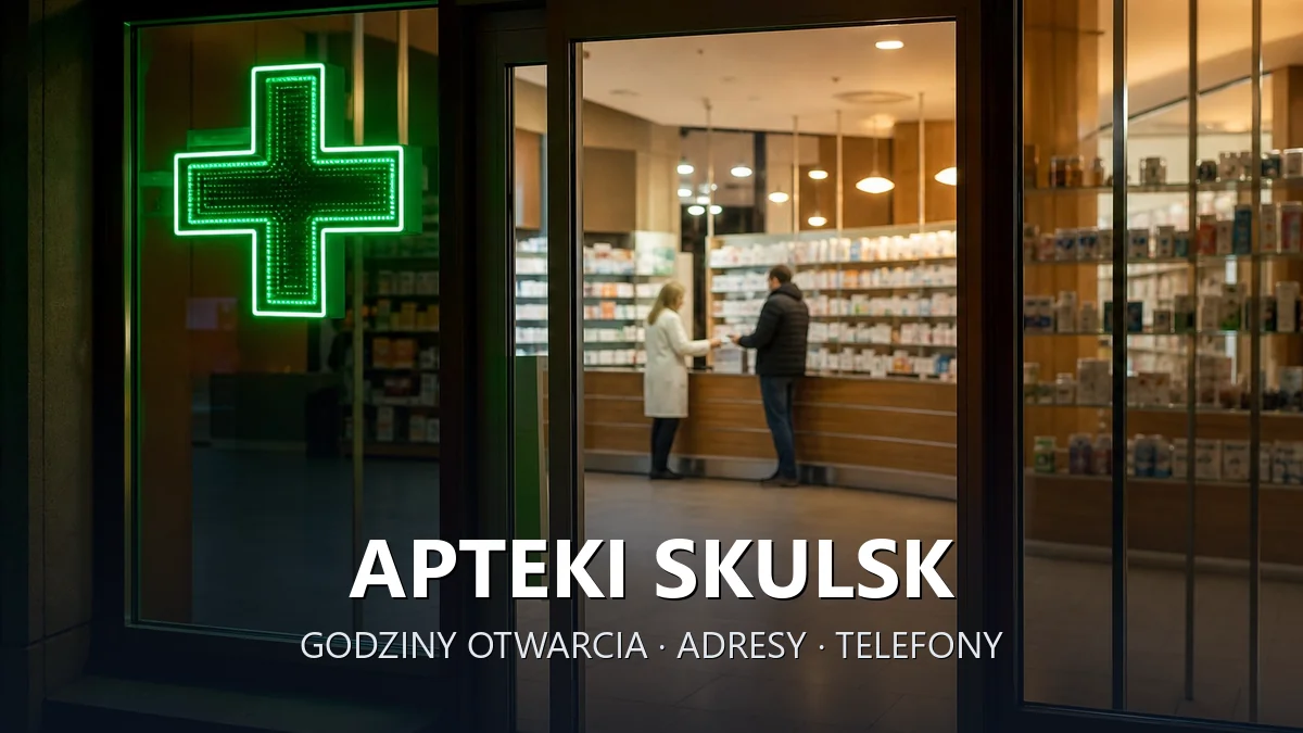 Apteki Skulsk, powiat koniński - adresy, telefony, godziny otwarcia