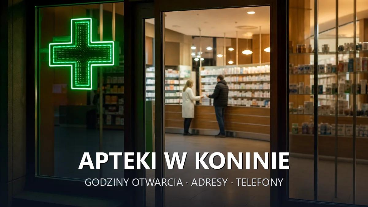 Apteki w Koninie - godziny otwarcia i dyżury