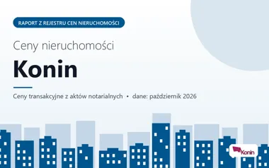 Ceny mieszkań w Koninie — październik 2026