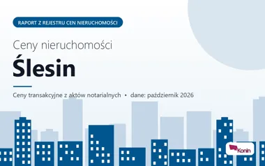 Ceny mieszkań w Ślesinie — październik 2026