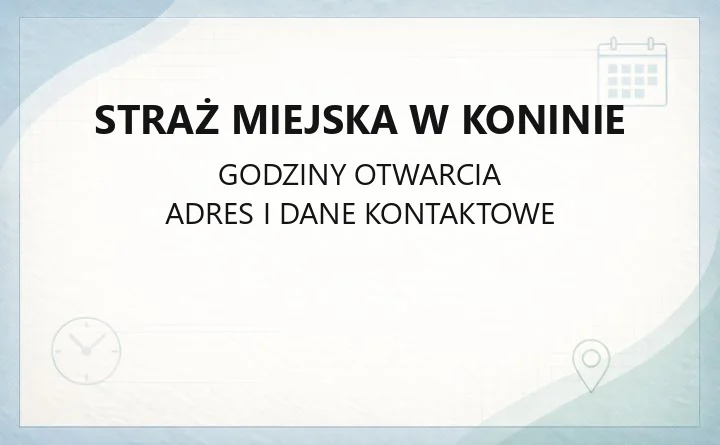 Straż Miejska w Koninie - kontakt, zadania i zgłaszanie interwencji