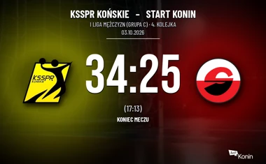 [PIŁKA RĘCZNA] Seria gospodarzy trwa: KSSPR Końskie – Start Konin 34:25 w I Lidze Mężczyzn (Grupa C)