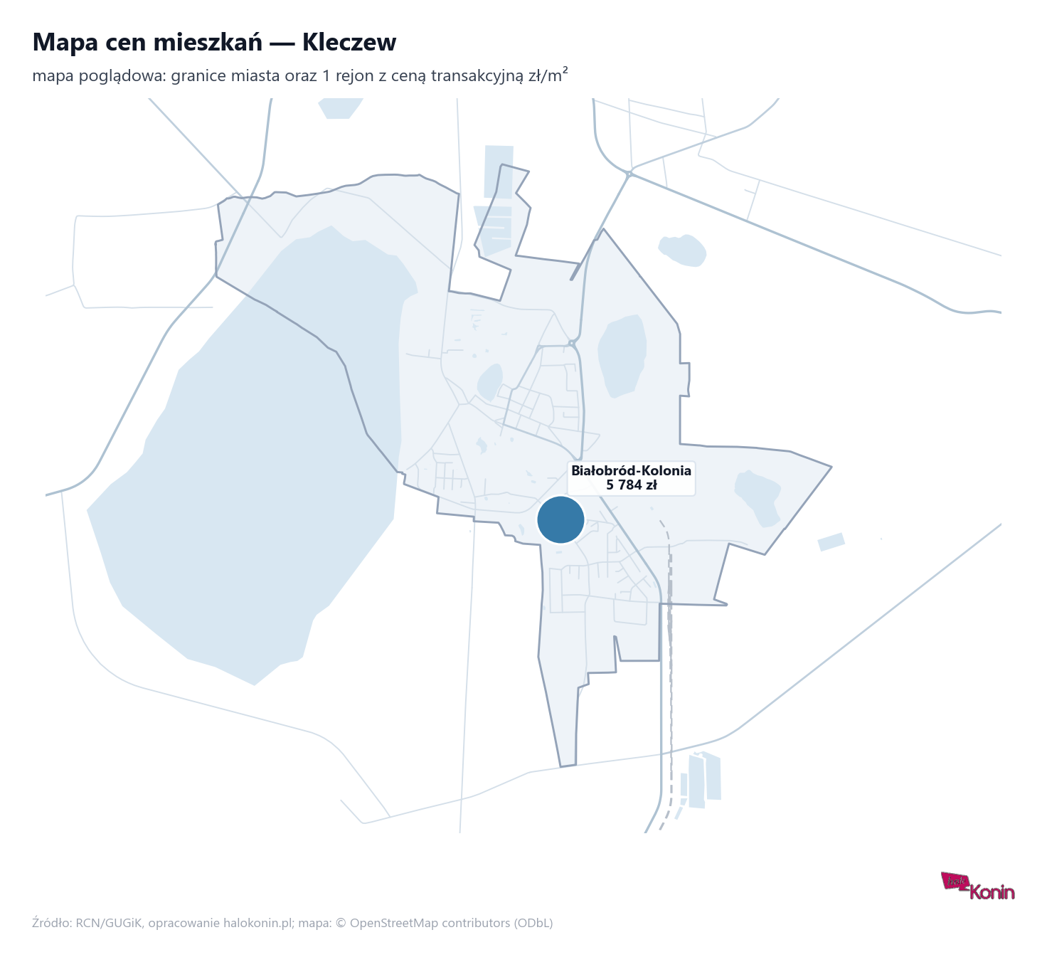 Mapa cen mieszkań - Kleczew