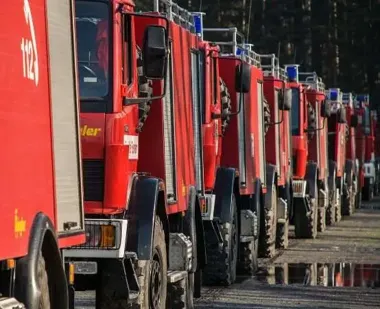Czujki i gaśnice zamiast teorii - strażnice PSP w Koninie otwarte dla mieszkańców