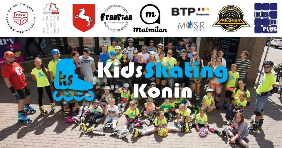 Grafika promocyjna wydarzenia KidsSkating Konin 2026 – rodzinny przejazd