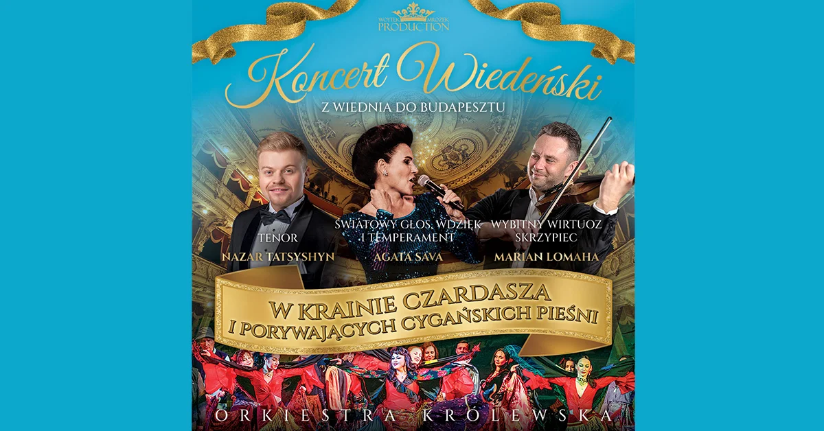 Grafika promocyjna wydarzenia Koncert Wiedeński „W Krainie Czardasza” w Koninie
