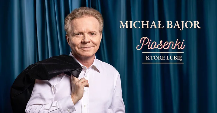 Obrazek przedstawia grafikę promocyjną wydarzenia Michał Bajor w Koninie — recital „Piosenki, które lubię” (25 stycznia 2026)