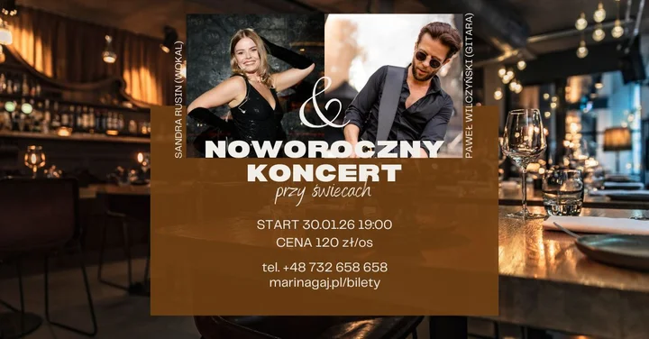Grafika promocyjna wydarzenia Noworoczny koncert przy świecach w Marina Gaj — 30 stycznia 2026