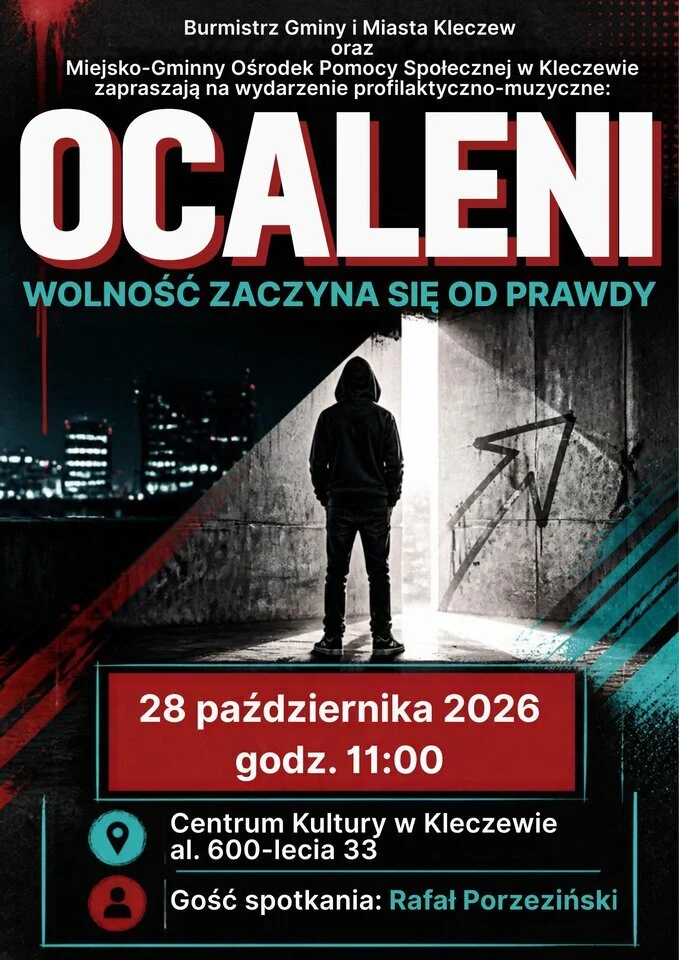 Grafika promocyjna wydarzenia OCALENI: Wolność zaczyna się od prawdy