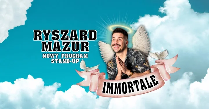 Grafika promocyjna wydarzenia Ryszard Mazur — Immortale (Stand-up, Konin)