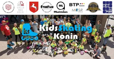 Grafika promocyjna wydarzenia KidsSkating Konin 2026 – rodzinny przejazd