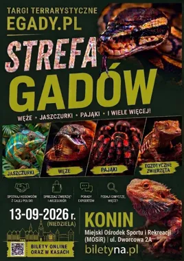 Grafika promocyjna wydarzenia Pierwszy nowy event terrarystyczny EGADY