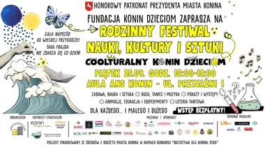 Grafika promocyjna wydarzenia Coolturalny Konin Dzieciom: rodzinny festiwal