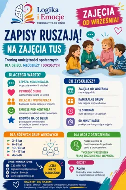 Trening Umiejętności Społecznych TUS w Koninie