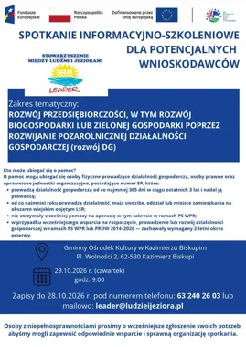 Fundusze Europejskie dla firm. Spotkania w Ślesinie i Kazimierzu Biskupim