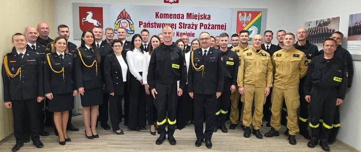 Nowy strażak złożył ślubowanie. Tak rozpoczął służbę w Koninie