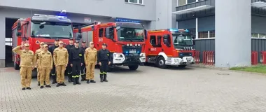 O godzinie W strażacy w Koninie uruchomili sygnały wozów