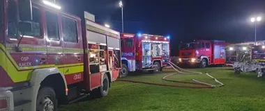 Pożar domu w Kałku. Strażacy znaleźli mężczyznę w piwnicy