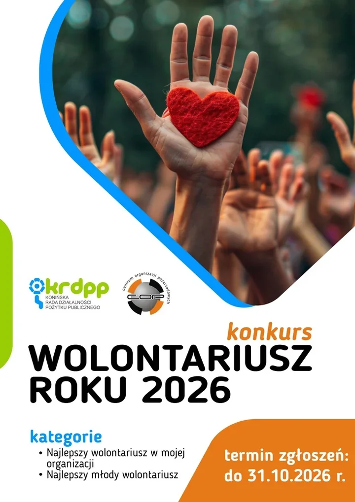 Dwie kategorie i jedna gala. W Koninie trwa nabór wolontariuszy roku