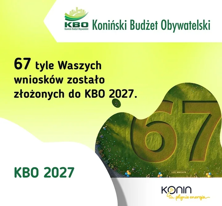 Konin oddał 67 pomysłów i szykuje rekordową pulę w budżecie obywatelskim