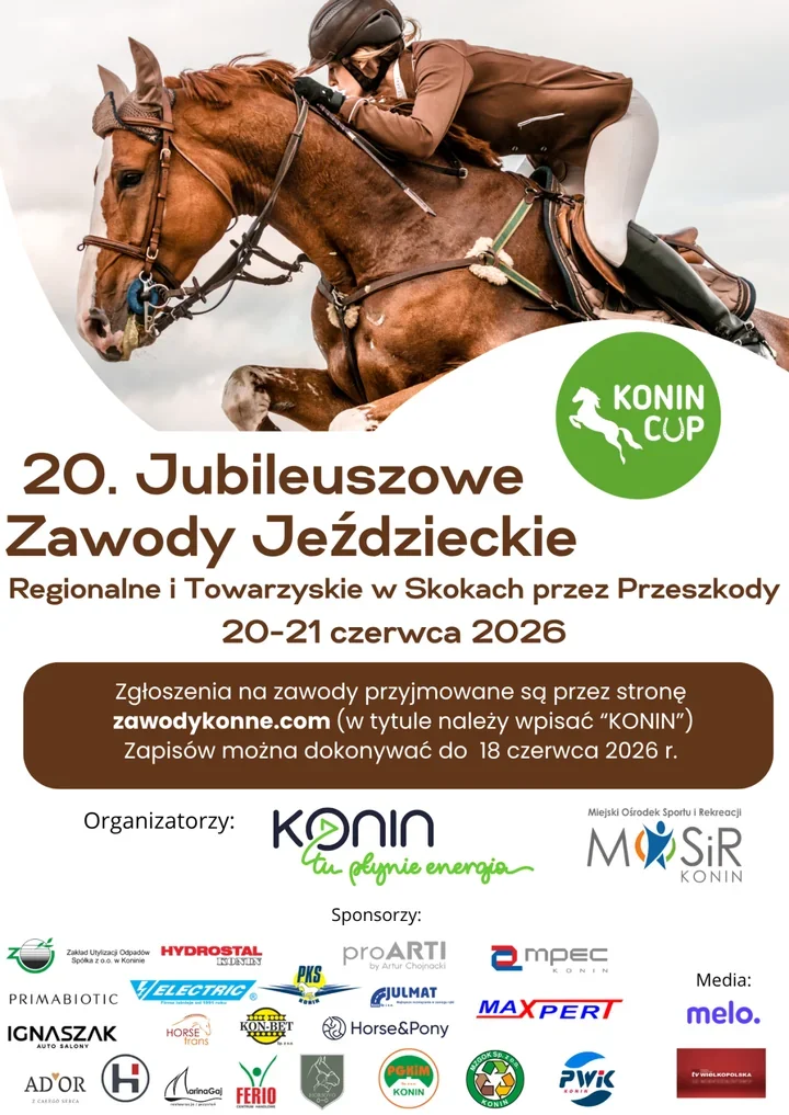 Konin Cup 2026 z pulą 20 tys. zł. Na parkurze zapowiada się zacięta walka