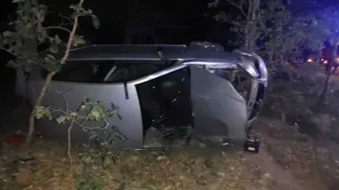 Dachowanie w Wierzbinku po nocnej jeździe - kierowca miał ponad 2,5 promila