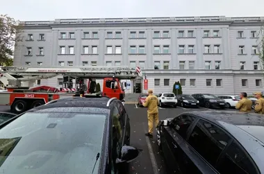 202 osoby opuściły urząd. W Koninie sprawdzono ewakuację na wypadek pożaru